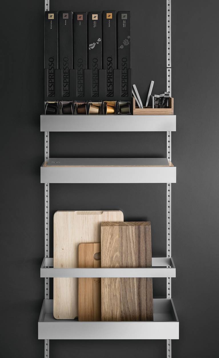 SieMatic MultiMatic interior organization system available for cabinets and inside doors of the SieMatic 29 sideboard